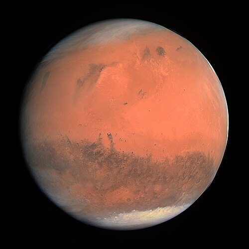 火星の実画像（探査機ロゼッタのOSIRISカメラ）