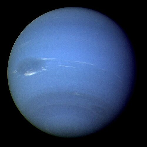 海王星の実画像（探査機ボイジャー2号（1989年））